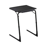 Foldable Table Adjustable Tray Laptop Desk with Removable Cup Holder-Black V264-PST-301S-BLK