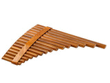 15 Pipes Brown Pan Flute G Key Chinese Traditional Musical Instrument Pan Pipes Woodwind Instrument V1192-AZ-W-0617
