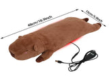 USB-Powered Capybara Plush Heating Pillow Cute Cartoon Animal Design for Warmth and Comfort, V1341-ZY-5VVR8TE3