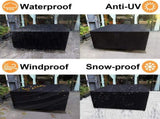 Heavy-Gauge Reinforced Vinyl Outdoor Chaise Lounge Cover, Outdoor Waterproof Chaise Lounge Cover, V1366-AZ2-W-08549