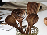 7-Piece Natural Teak Wooden Spoons for Cooking Set V728-PBVG11048