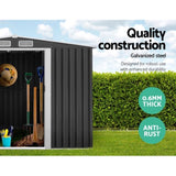 Giantz Garden Shed 2.6x3.9M w/Metal Base Sheds Outdoor Storage Workshop Tool Shelter Sliding Door SHED-GAB-12X8X6-BS-ABC