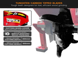Ducar Stump Grinder 457cc 18HP Petrol Engine with Key Start & Tungsten Carbide Teeth STG-GBS-150E-RD
