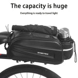 bicycle saddle bag, cycling accessories, large capacity saddle bag, weather-resistant bike bag, V1106-139-WHI-15137