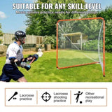 Lacrosse Goal, 6' x 6' Net, Steel Frame Backyard Training Equipment, Portable V952-ZQGQQMTJK66YIO3RGV0