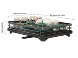Kitchen Dish Rack Carbon Steel Kitchen Drying Rack Single Layer V1294-YM0901-3117240178712