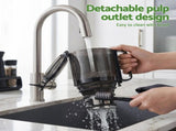 DEVANTI Slow Juicer Cold Press 200W for Fruit Vegetable Juice SJ-C-046-BK