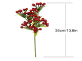 Christmas Berry Branches 3 Forks Simulation Foam Berry Picks Home Decoration V1294-YM0716-220714HJ01-3