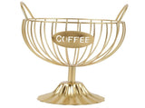 Coffee Pod Holder Iron Coffee Capsule Basket Bar Counter Organizer for Kitchen Office Desktop Gold V1294-YM0901-3118240264411