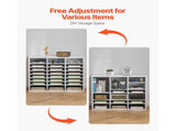 Literature Organizer, 24 Compartments Office Mailbox with Adjustable Shelves, Wooden Mailbox Sorter V952-WJJEKBHB24G905SHCV0