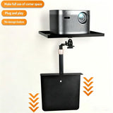 Hidden No-Drill Projector Stand, Sofa Bed Gap Floor Projector Mount with Adjustable Height, for V1188-MS-601-011