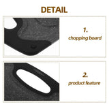 Black Cutting Board Set Anti-Slip for Kitchen Use 3Pcs V1370-AZ4-14867