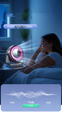 Desk Fan, Small Quiet LED Display Portable Table Fans, 180&degTilt, 100 Speeds, 5 Modes, Rechargeable V1079-DESKFANS31GRAY