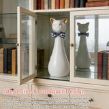 Handcrafted Cat Statue Ceramic Ashes Urn for Cats - Beloved Pet Cremation Urn, Funeral V1107-135-63463-YEL