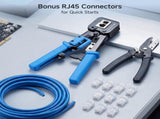 Modular RJ45 Crimp Tool for Pass-Through Connectors with Built-in V1258-DP02-C-2980