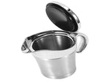 750ML Gravy Boat 304 Stainless Steel Sauce Jug Double Walled Steak Sauce Pot with Lid V1294-YM0716-3118220143511