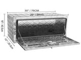 Underbody Truck Box, 30"14"16" Pickup Storage Box, Heavy Duty Aluminum Diamond Plate Tool Box with V952-CDK301416INCH2LT5V0