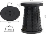 Telescopic Folding Stool, Portable Lightweight Camping Seat for Fishing, Hiking, Picnics, Parks, V1189-LC-AMZ-00054