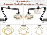 Embroidery Hoop Holder, Adjustable Hoop Holder with Instruction Holder, Stitchand V1370-AZ4-07956