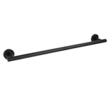 Matt Black 600mm Long Single Towel Rack Rail Holder Stainless Steel Hanger Bar V1233-E6900260BL