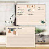 Recipe Cards 4X6Inches Set of 300 Double Sided Thick Cardstock Blank Recipe Cards for Mom, Sister, V1366-AZ2-W-14534