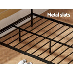 Artiss Bed Frame Queen Size Metal Base Mattress Platform Foundation Black PAULA MBED-C-PAULA-Q-BK-AB