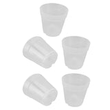 5pcs Orchid Pots with Holes Saucers Indoor Clear Plastic Plant Pot Set Optimal Drainage for Home V1294-YM0901-3111240151312