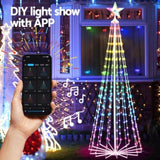 1.8M Christmas Tree 265 LED RGB Fairy Lights Jingle Jollys XMAS-FAIRY-RGB-7FT-DIMMABLE