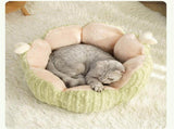 Cactus Cat Beds for Indoor Cute Cactus Fluffy Puppy Bed Squishmall Pet Bed with Removable & Washable V1107-135-87332-PUR-45CM
