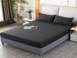 Fitted Sheet with 2 Pillowcases Soft Polyester 86.61x70.86in for Bedroom Kids Family, Gray V1369-AZ3-W-10467