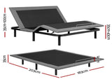 Artiss Adjustable Frame King Size Electric Base Wireless Remote Control Zero Gravity Power EAB-8183-BK-K