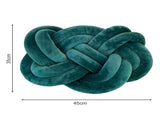 Knot Ball Ring Shape Cushions,17.7" Super Soft Knot Ball Green Spandex Throw V1366-AZ2-W-06078