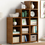 Bamboo Adjustable Shelf Bookcase Display Storage Rack Stand Livingroom Bedroom Set V63-838791