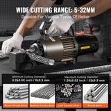 2300W Electric Hydraulic Rebar Cutter Cutting up to 1.26 Inch 5-32mm V952-GJQDJLHJQX32XKKR0V3