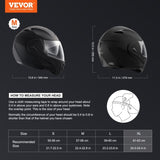 VEVOR Unmasked Motorcycle Helmet Motocross Helmet with Bluetooth Communication V952-MTCJMKOZBXLMRNA2HV0