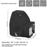 Sand Filter Pump Cover,Waterproof Anti-UV Above Ground Pool Pump Cover,Suitable for Most Popular V1192-AZ-W-3599