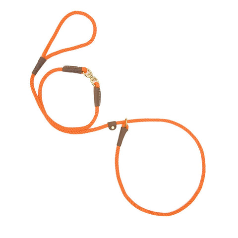 Mendota Swivel Slip Leash - Large- Made in the USA :13mm x 1.8m - Orange V256-MP07206
