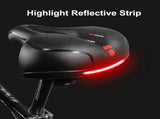 Comfortable Bicycle Ergonomic and Shock, Absorbing, With High, Prominent Reflector, Gel V1189-LC-QP-00799