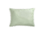 Vintage Design Homewares Sage French Linen Filled Cushion Square - 55cm x 55cm V442-HIN-CUSHION-FRENCHLINEN-SAGE-SQ