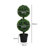 Lambu Artificial Double Ball Boxwood Trees UM1257-2