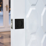 2x Contemporary Entry Square Pocket Door Hardware with Key V63-842401