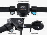 Electric Scooter 180W 18KM/H Foldable Height Adjustable Portable Riding Commuter Teens Adults ESC-180W-H178-BK