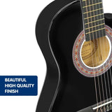 Karrera Childrens 34in Acoustic Guitar Kids - Black CC34-BK