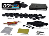 Backup Parktronic System Car Auto Vehicle Reverse with 8 Parking Sensors kit Detection LCD V1192-AZ-W-0025