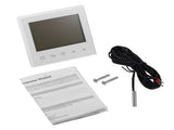 Digital Touch Screen LCD Programmable Thermostat Intelligent Temperature Controller White V1294-YM0721-JYB00437-01