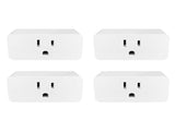 4 Pack Smart Socket 2.4GHz WiFi Only TY APP Remote Smart Sharing 16A Smart Plugs with Voice V1294-YM0901-HS7087