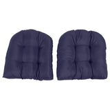 2pcs Outdoor Cushions Tufted Patio Furniture Cushions Thick Outdoor Seat Cushion U Shaped V1294-YM0901-3116250003312