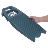 2-Pack Plastic Laundry Washing Boards with Non- Base, Portable Hand Wash Clothes Tool for Effective V1370-AZ4-17506