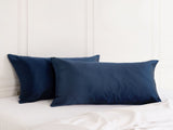 MULBERRY SILK PILLOW CASE TWIN PACK - SIZE 51X76CM - NAVY ABM-204370