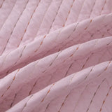 100% Cotton Embossed Pink Stripe Serenity Coverlet Bedspread Set V745-MMPAC061128Q13U